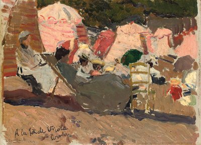 Plaża, Biarritz, 1906 autorstwa Joaquín Sorolla