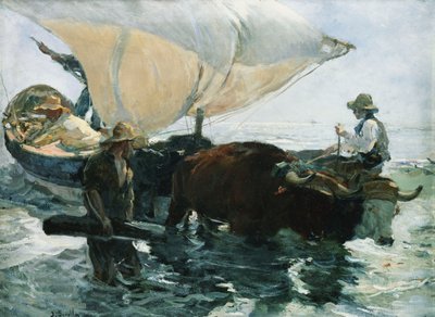 Powrót z wędkarstwa, 1893 autorstwa Joaquín Sorolla
