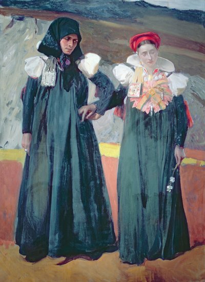 Tradycyjny strój z Doliny Anso autorstwa Joaquin Sorolla y Bastida
