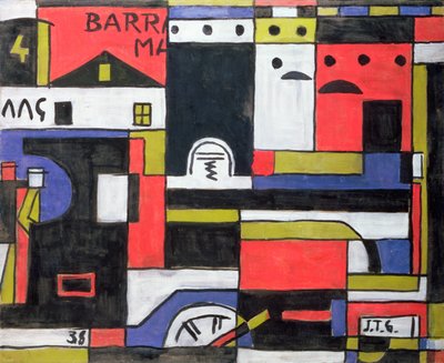 Budowa lokomotywy autorstwa Joaquin Torres-Garcia