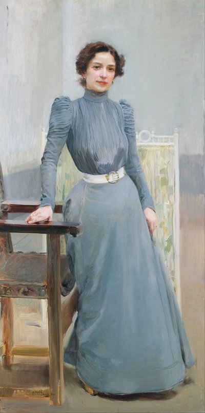 Klotylda w szarej sukni autorstwa Joaquín Sorolla