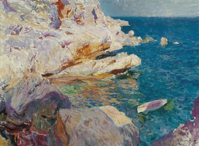 Rock w Jávea autorstwa Joaquín Sorolla