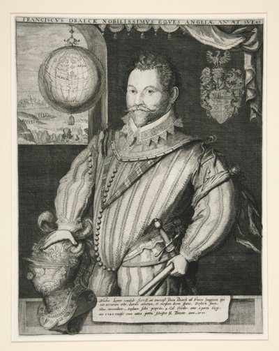 Sir Francis Drake autorstwa Jodocus Hondius