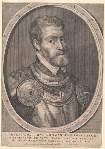 Święty Cesarz Rzymski Karol V (druk) autorstwa Jodocus The Younger Hondius