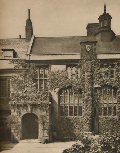 Wielka Sala, w której jedzą bracia z Charterhouse, c1935. autorstwa Joel