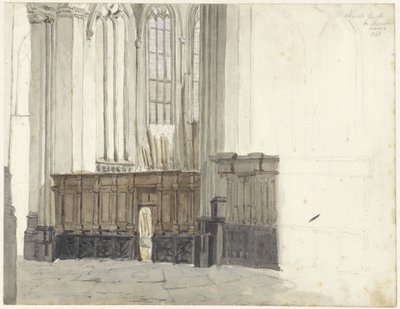 Drapenierskapel w Nieuwe Kerk w Amsterdamie autorstwa Johan Adolph Rust