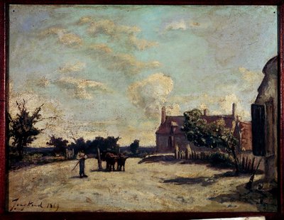 Obraz zajazdu Jean Barthold Jongkind (1819-1891) 1869 Paryż, Musee du Peute Palais. autorstwa Johan Barthold Jongkind