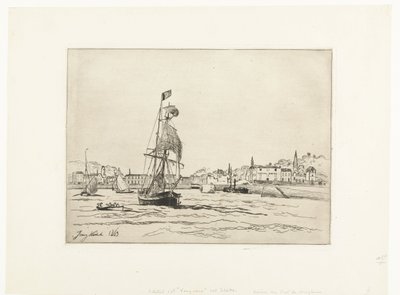 Port Honfleur autorstwa Johan Barthold Jongkind