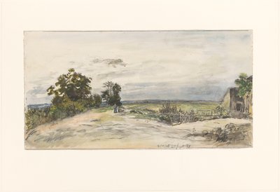 Krajobraz w Nevers autorstwa Johan Barthold Jongkind