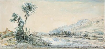 Krajobraz nad rzeką Le Drac w pobliżu Grenoble autorstwa Johan Barthold Jongkind