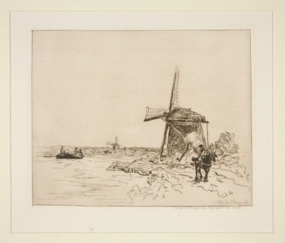 Ścieżka holownicza autorstwa Johan Barthold Jongkind