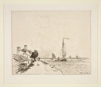 Dwie łodzie? żeglarstwo (Dwie Żaglówki) autorstwa Johan Barthold Jongkind