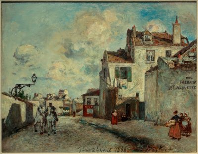 Rue du Champ-de-Alouette autorstwa Johan Barthold Jongkind