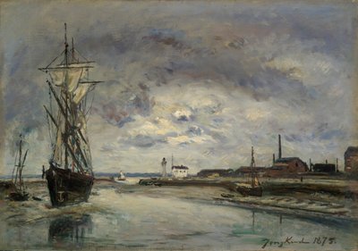 Port Honfleur autorstwa Johan Barthold Jongkind