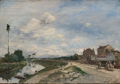Sekwana w Bas Meudon autorstwa Johan Barthold Jongkind
