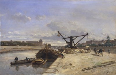 Widok z Quai dOrsay, 1854. autorstwa Johan Barthold Jongkind