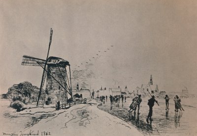 Widok miasta Maassluis, 1862, 1946. autorstwa Johan Barthold Jongkind