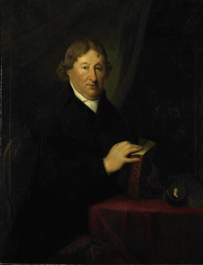 Portret Gerrita van der Pot, lorda Groeneveld, kolekcjonera sztuki w Rotterdamie autorstwa Johan Bernard Scheffer
