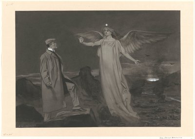 Szambelan i Anioł Pokoju autorstwa Johan Braakensiek