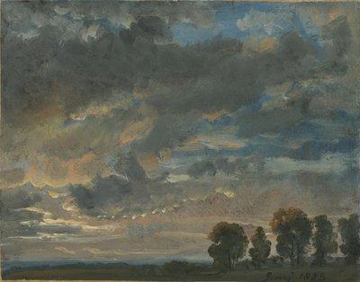 Chmury wieczorem autorstwa Johan Christian Dahl