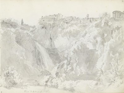 Wodospad, Tivoli autorstwa Johan Christian Dahl