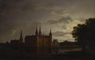 Zamek Frederiksborg autorstwa Johan Christian Dahl