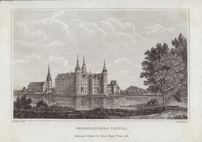 Pałac Frederiksborg autorstwa Johan Christian Dahl