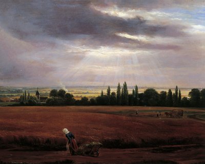 Krajobraz w pobliżu Drezna autorstwa Johan Christian Dahl