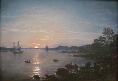 Norweski:  Fjord på Holmestrand Fiord w Holmestrand autorstwa Johan Christian Dahl