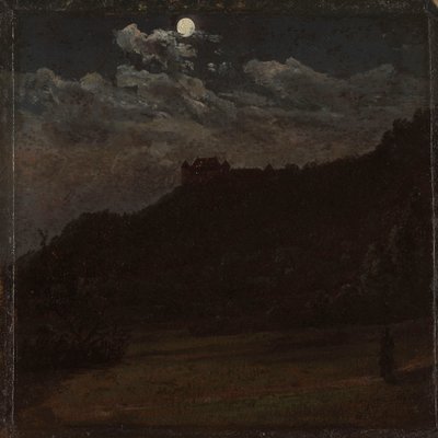Zamek Siebeneichen koło Miśni autorstwa Johan Christian Dahl