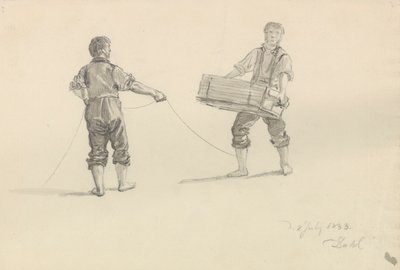 Dwaj mężczyźni autorstwa Johan Christian Dahl