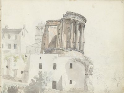 „Świątynia Westy”, Tivoli autorstwa Johan Christian Dahl