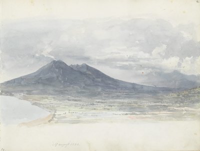 Wezuw widziany z Quisisany autorstwa Johan Christian Dahl