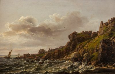 Widok na Kullen w Szwecji autorstwa Johan Christian Dahl