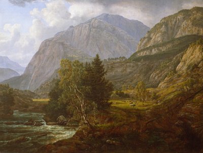 Widok na Fortundalen autorstwa Johan Christian Dahl