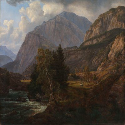 Widok na dolinę Fortundalen autorstwa Johan Christian Dahl