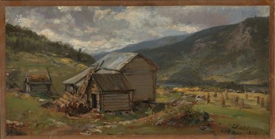 Widok na Hjelle w Valdres autorstwa Johan Christian Dahl