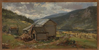 Widok na Hjelle w Valdres autorstwa Johan Christian Dahl