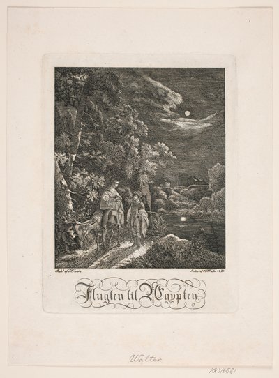 Lot do Egiptu autorstwa Johan Christian Ernst Walter