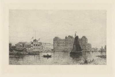 Widok na hotel Amstel autorstwa Johan Conrad Greive