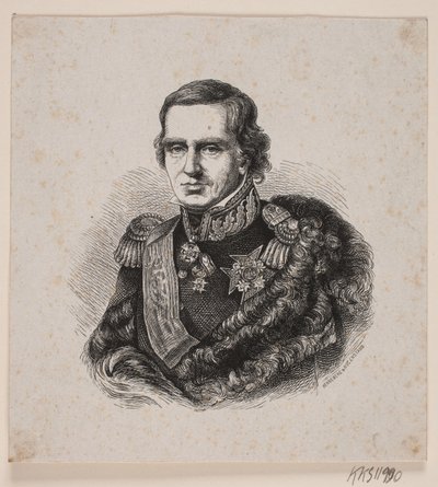 Nieznane wojsko ze szwedzką gwiazdą Wielkiego Krzyża autorstwa Johan Frederik Rosenstand