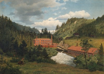 Stary młyn w Maridalen autorstwa Johan Fredrik Eckersberg
