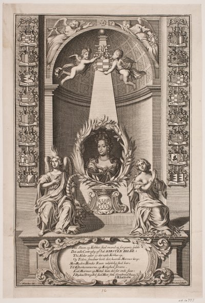 Kirsten Bille, poślubiona Otto Skeel autorstwa Johan Friedlein