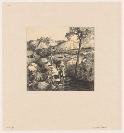 dwóch żołnierzy autorstwa Johan Gerard Sinia