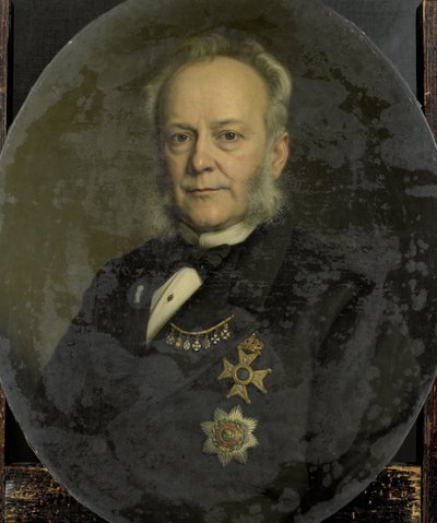 Pietera Mijera (1812-1881). Generalny Gubernator Holenderskich Indii Wschodnich autorstwa Johan Heinrich Neuman (signed by artist)