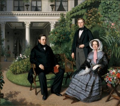 Portret rodziny Metelerkamp autorstwa Johan Heinrich Neuman