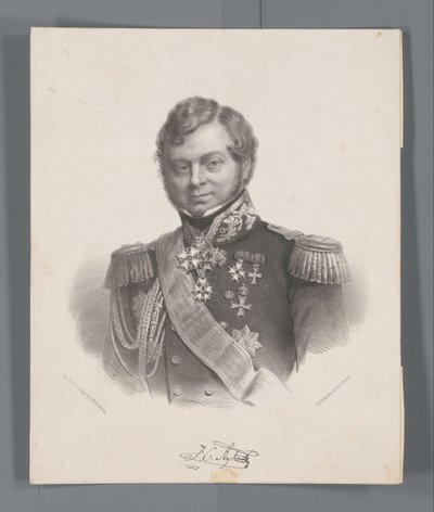 Portret Juliusza Konstantyna Imperium autorstwa Johan Hendrik Hoffmeister
