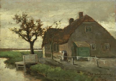 Dom nad kanałem autorstwa Johan Hendrik Weissenbruch
