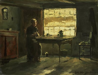 Wnętrze domu wiejskiego autorstwa Johan Hendrik Weissenbruch