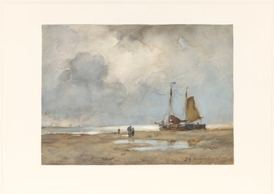 Widok na plażę autorstwa Johan Hendrik Weissenbruch